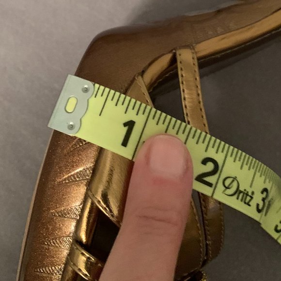 Sizzle by Coloriffics Monterrey Platform Sandal, Bronze, Size 8.5M - Picture 7 of 10